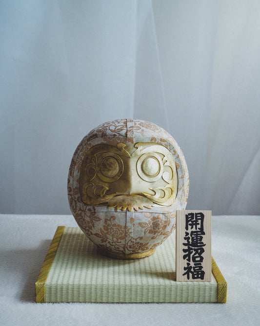 KYOTO DARUMA Regular Gift Set | Daruma, Tatami & Wooden Wish Plaque